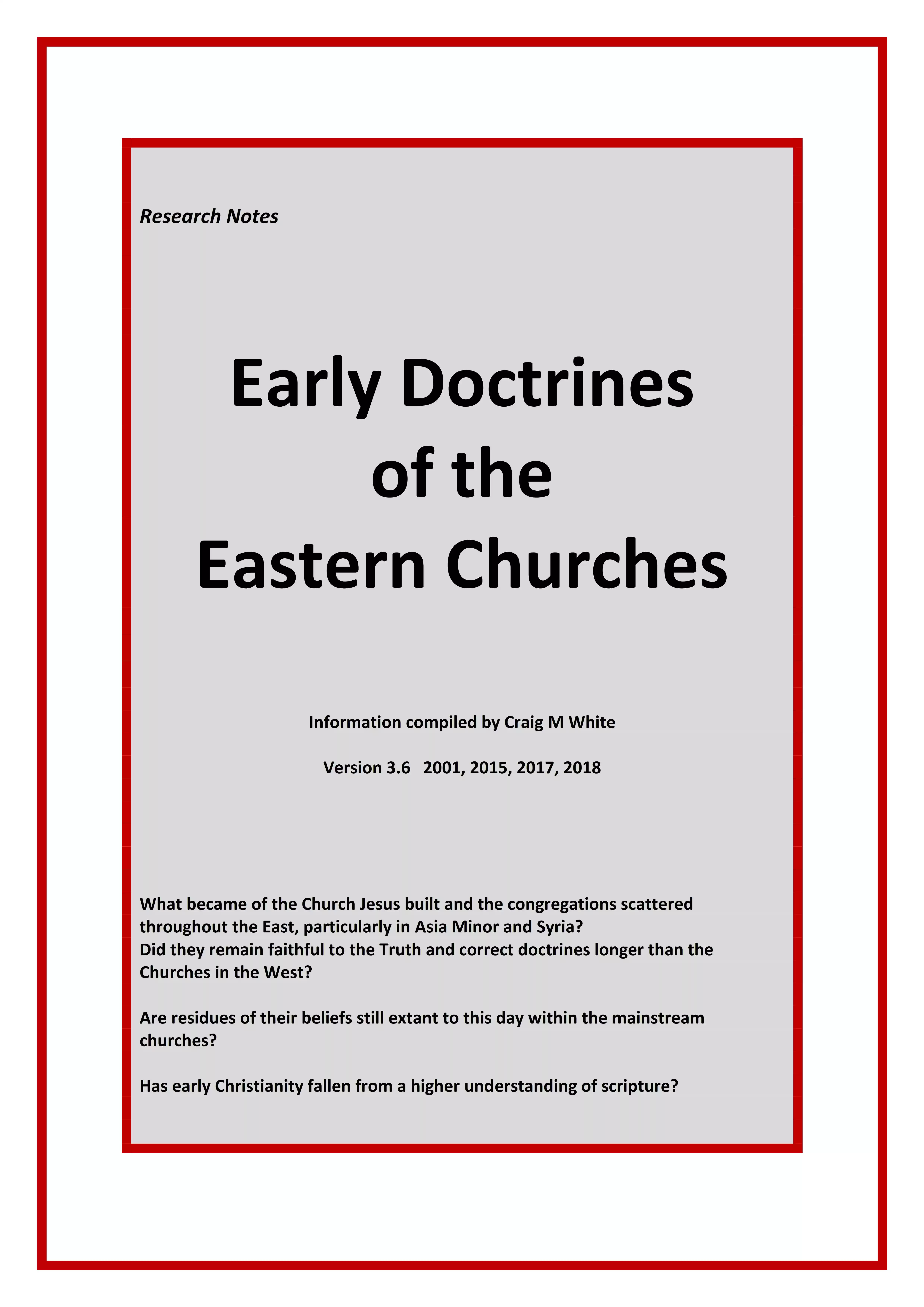 Eastern Churches